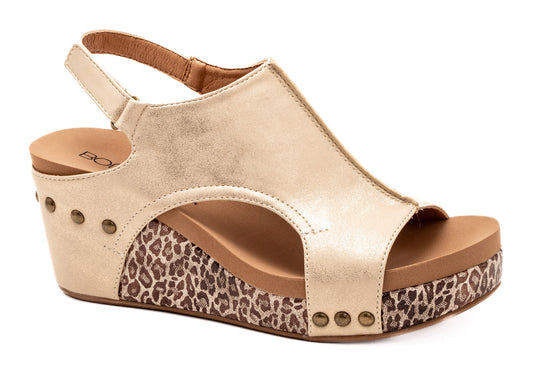 Corkys Carley Gold Metallic Leopard