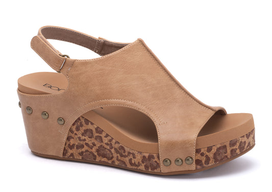 Corky’s Carley Taupe Smooth Leopard