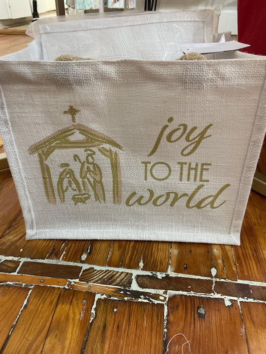 Joy to the World tote