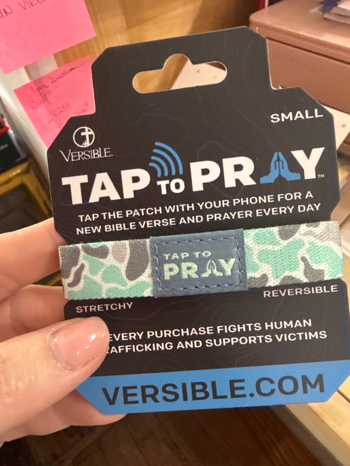 Tap to Pray stretch bracelets