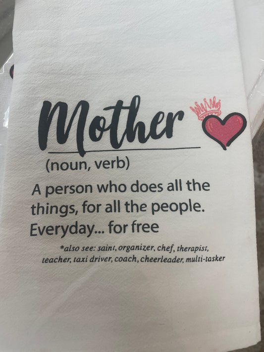 Mother tea towel