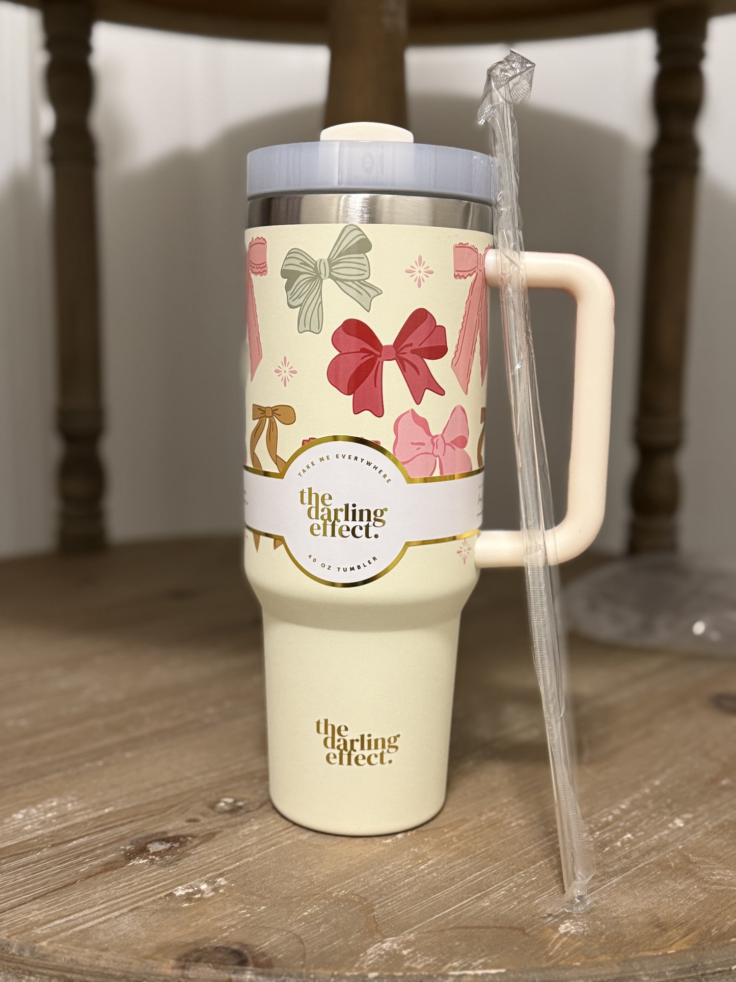 Bow affair Christmas 40 oz tumbler - The Darling Effect