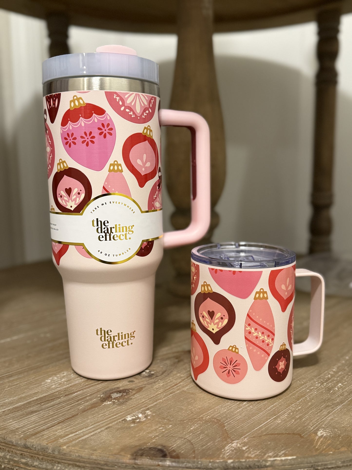 Merry Ornaments coffee tumbler - The Darling Effect