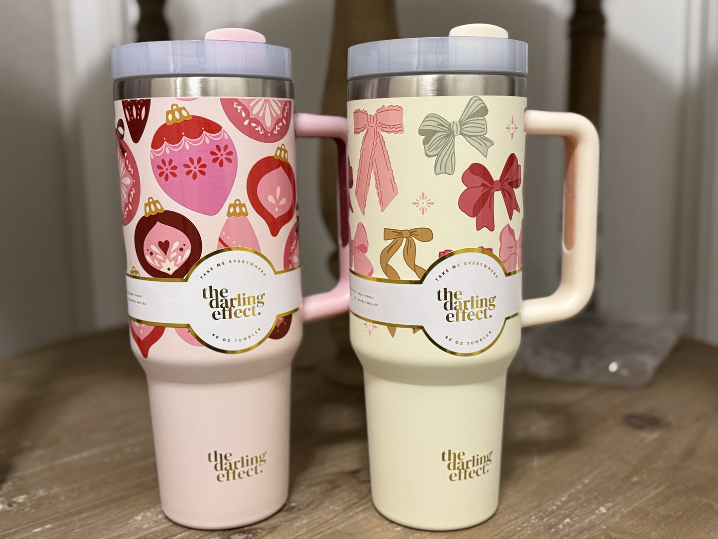 Bow affair Christmas 40 oz tumbler - The Darling Effect