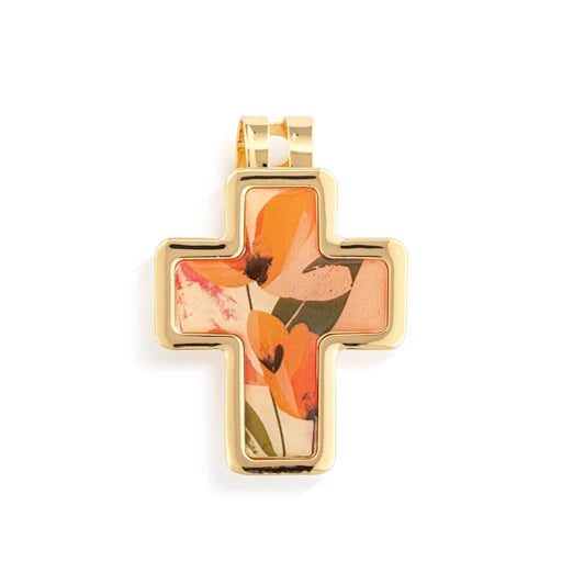 Artful Cross Courageous & Strong Visor Clip - 39x48mm