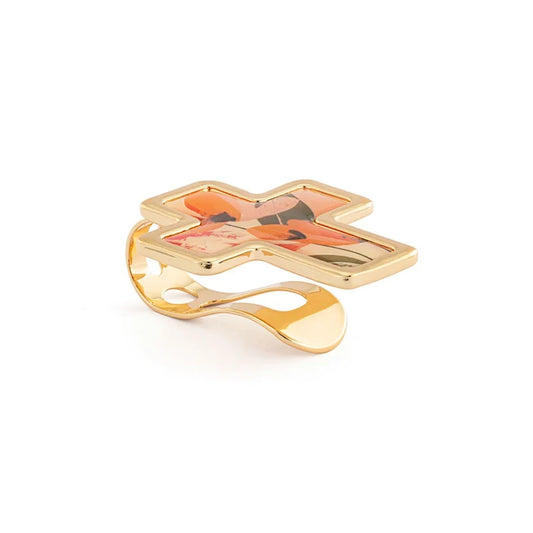 Artful Cross Courageous & Strong Visor Clip - 39x48mm