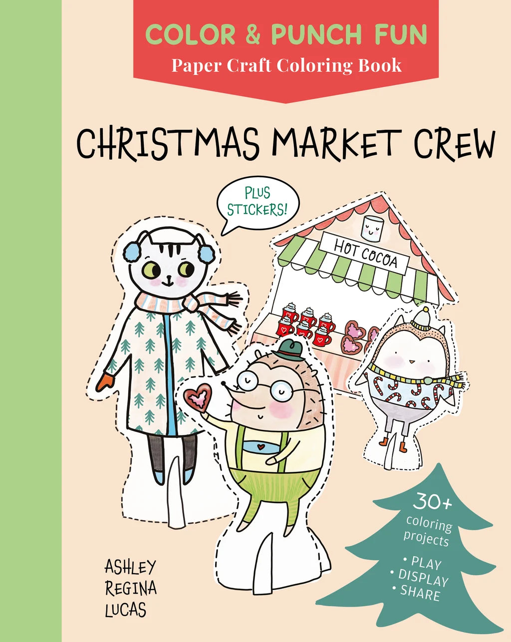 Christmas Market Crew Color & Punch Book