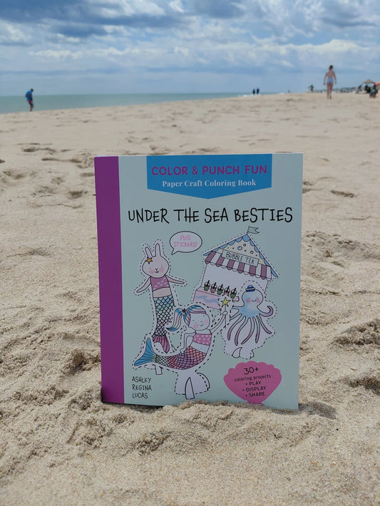 Under The Sea Besties Color & Punch Book