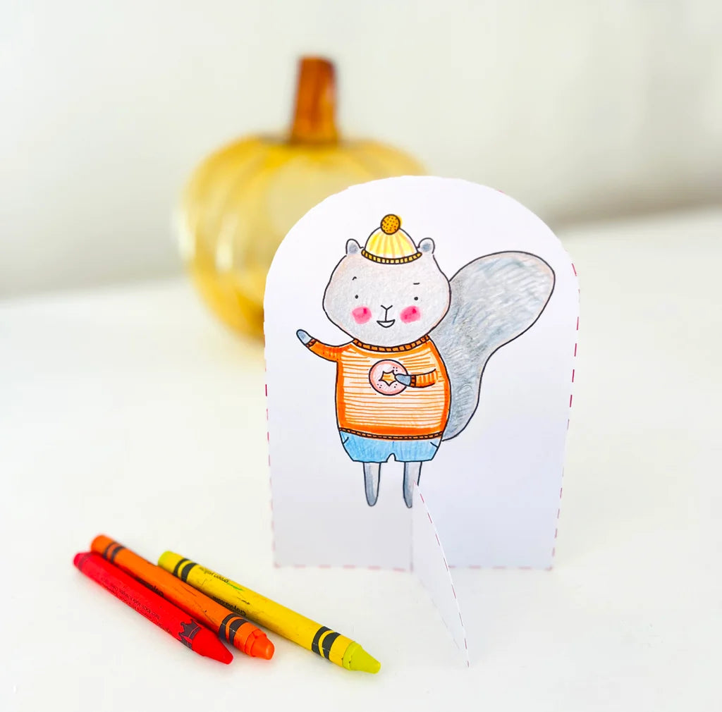 Pumpkin Patch Pals Color & Punch Book