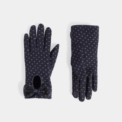 Bow Keyhole Touchscreen Gloves