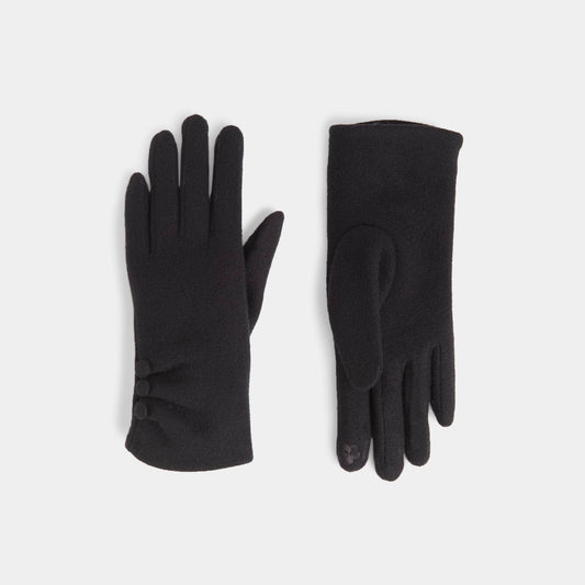 Chic Button Detail Touchscreen Gloves