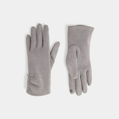 Chic Button Detail Touchscreen Gloves