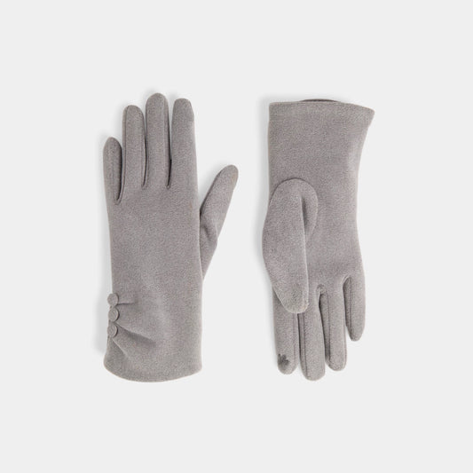 Chic Button Detail Touchscreen Gloves