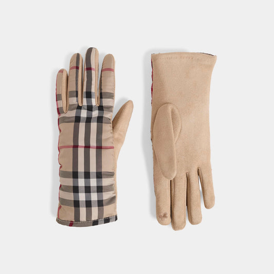 Brilliant Plaid Touchscreen Gloves