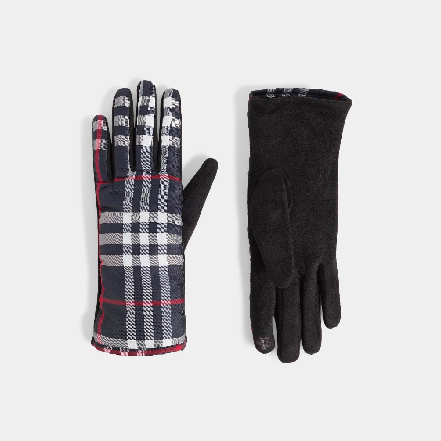 Brilliant Plaid Touchscreen Gloves