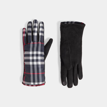 Brilliant Plaid Touchscreen Gloves