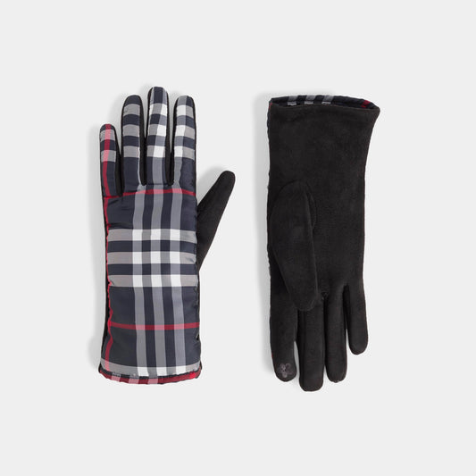 Brilliant Plaid Touchscreen Gloves