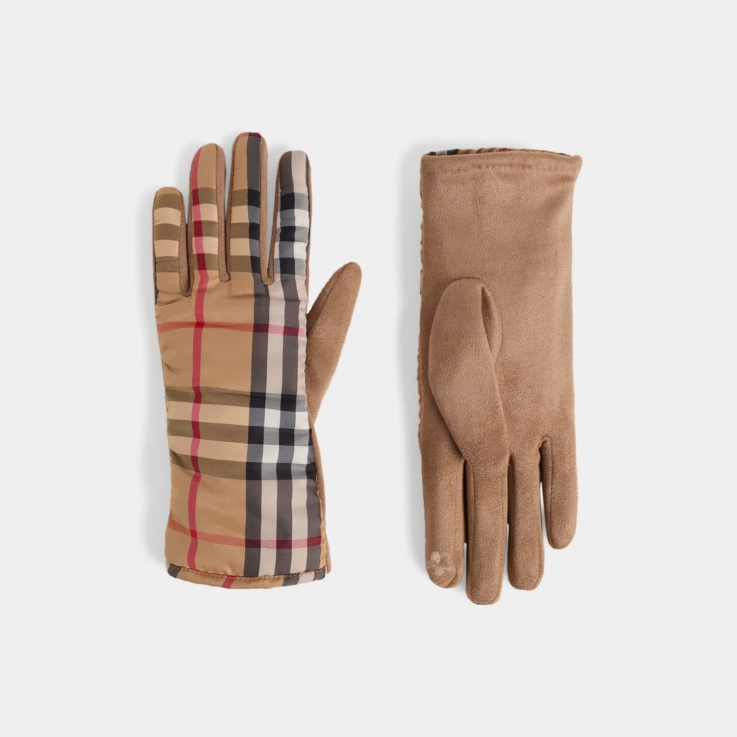 Brilliant Plaid Touchscreen Gloves