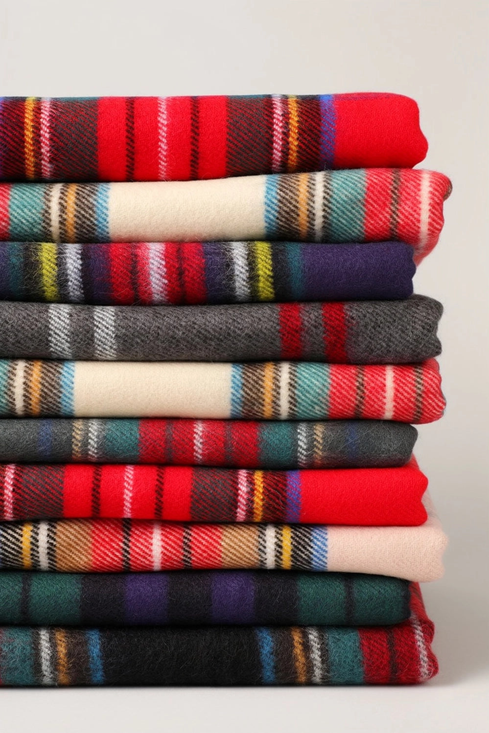 Softer Than Cashmere Solid Muffler Scarf: MULTI COLOR TARTAN PLAID/ One Size (Copy)