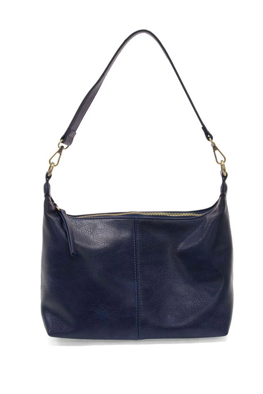 Black Danna Top Zip Crossbody