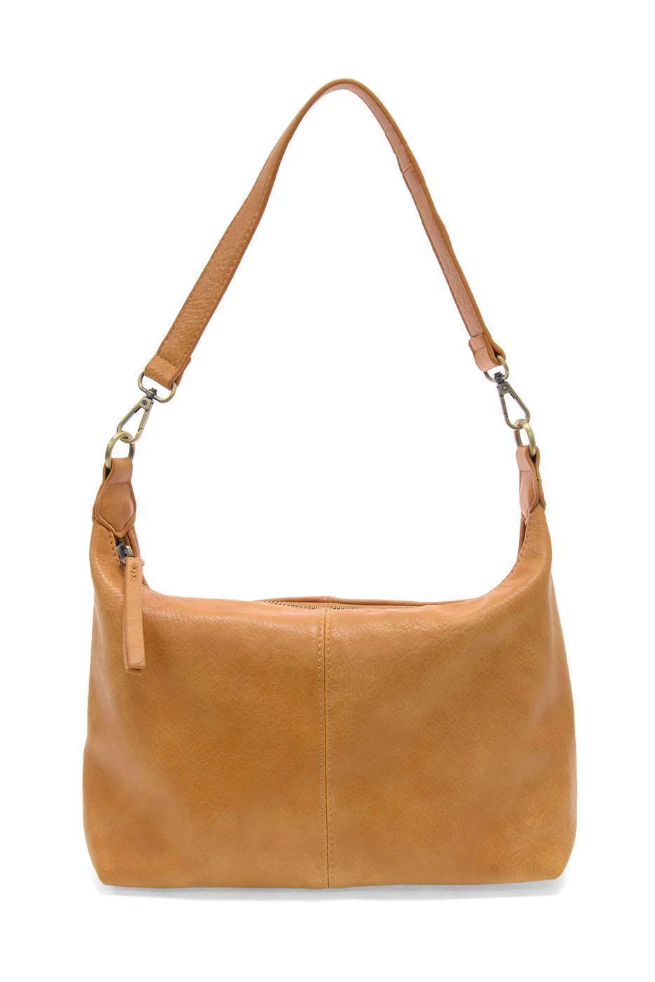 Camel Danna Top Zip Crossbody