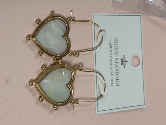 Pearl Heart Earrings
