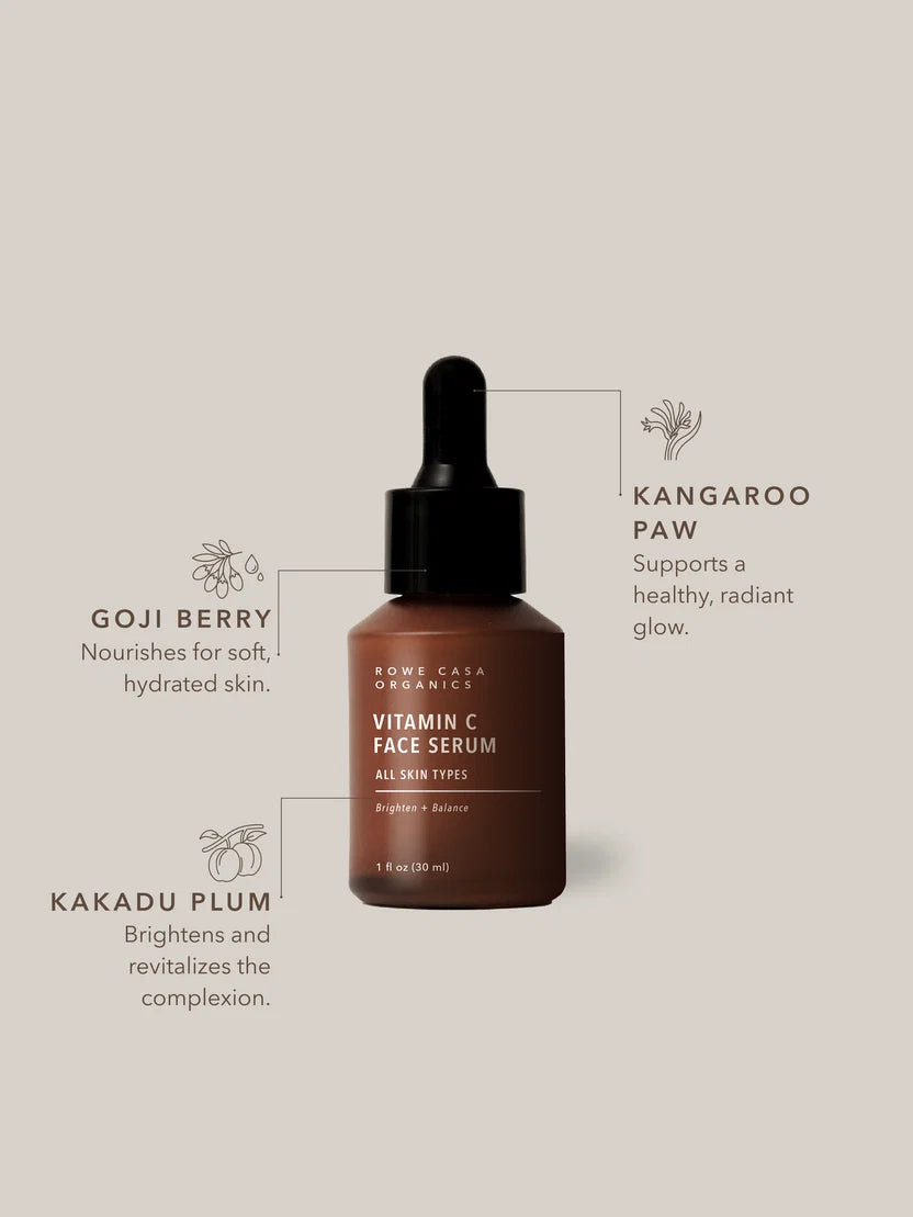 Face Serum 1 oz Vitamin C- Rowe Casa