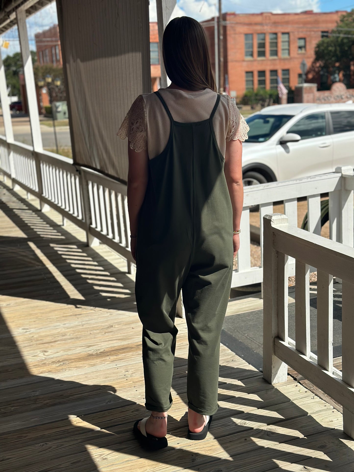 Zenana Romper Olive