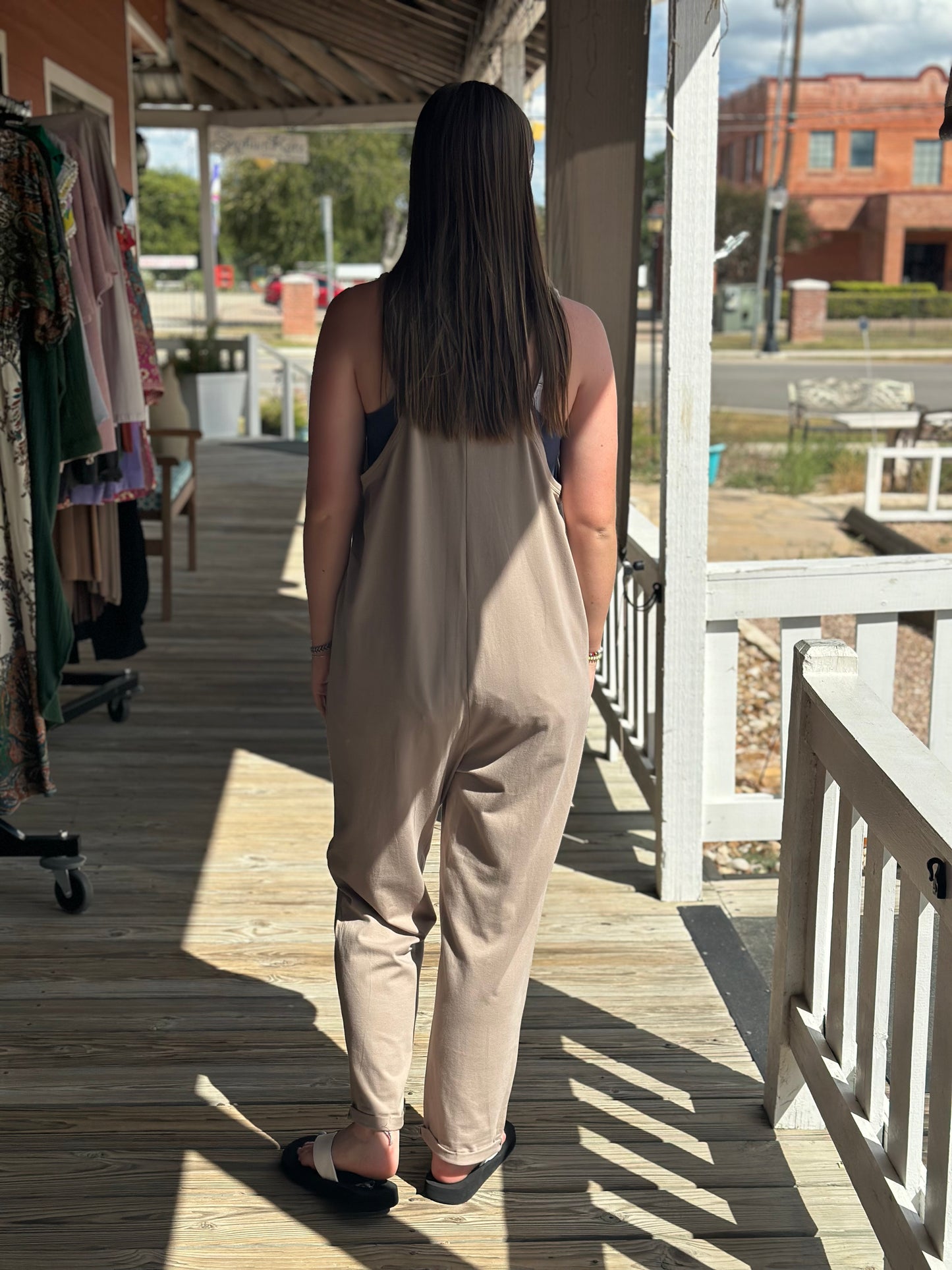 Zenana Romper Taupe