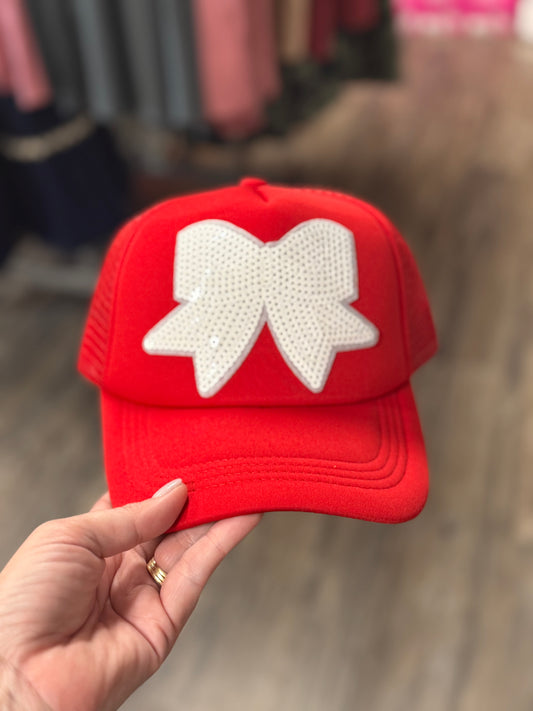 Sparkle Bow Trucker Hat