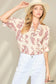 Umgee Paisley Print Blouse - Blue Mix