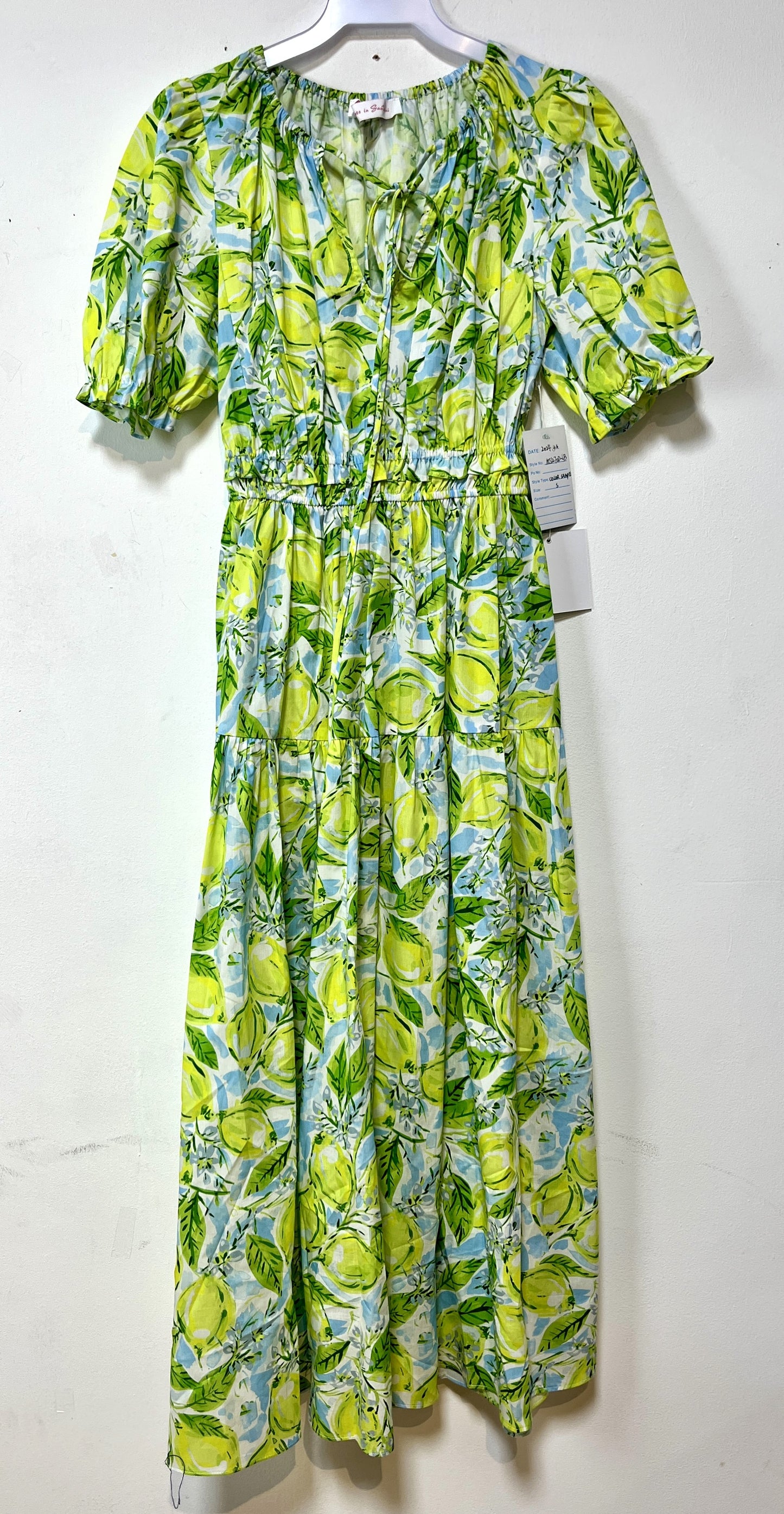 GARDEN REVERIE MAXI DRESS -CITRUS SPLASH MAXI DRESS