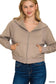Cocoa Soft scuba full zip jacket