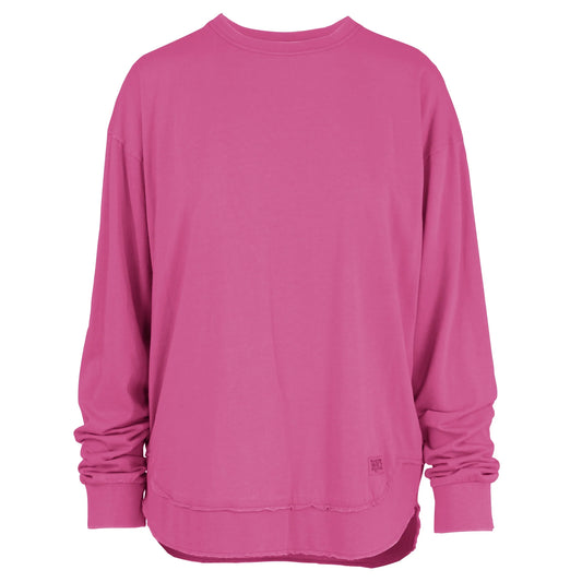 Royce long sleeve poncho top - Raspberry