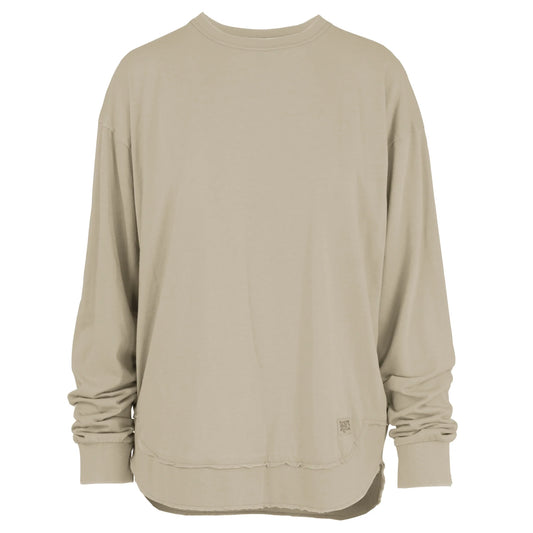 Royce longsleeve poncho top - Sand