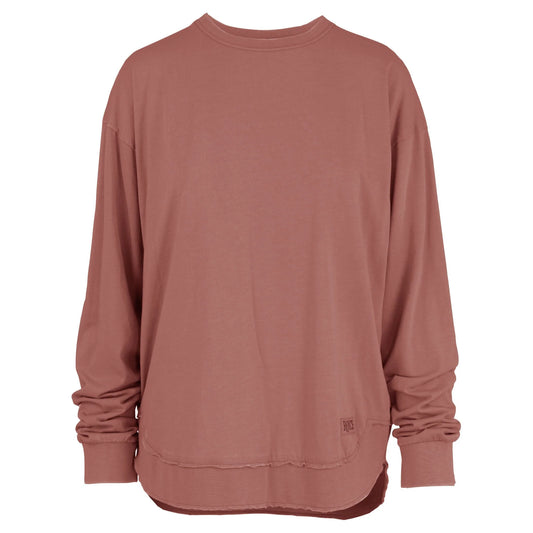 Royce longsleeve poncho top - Rust
