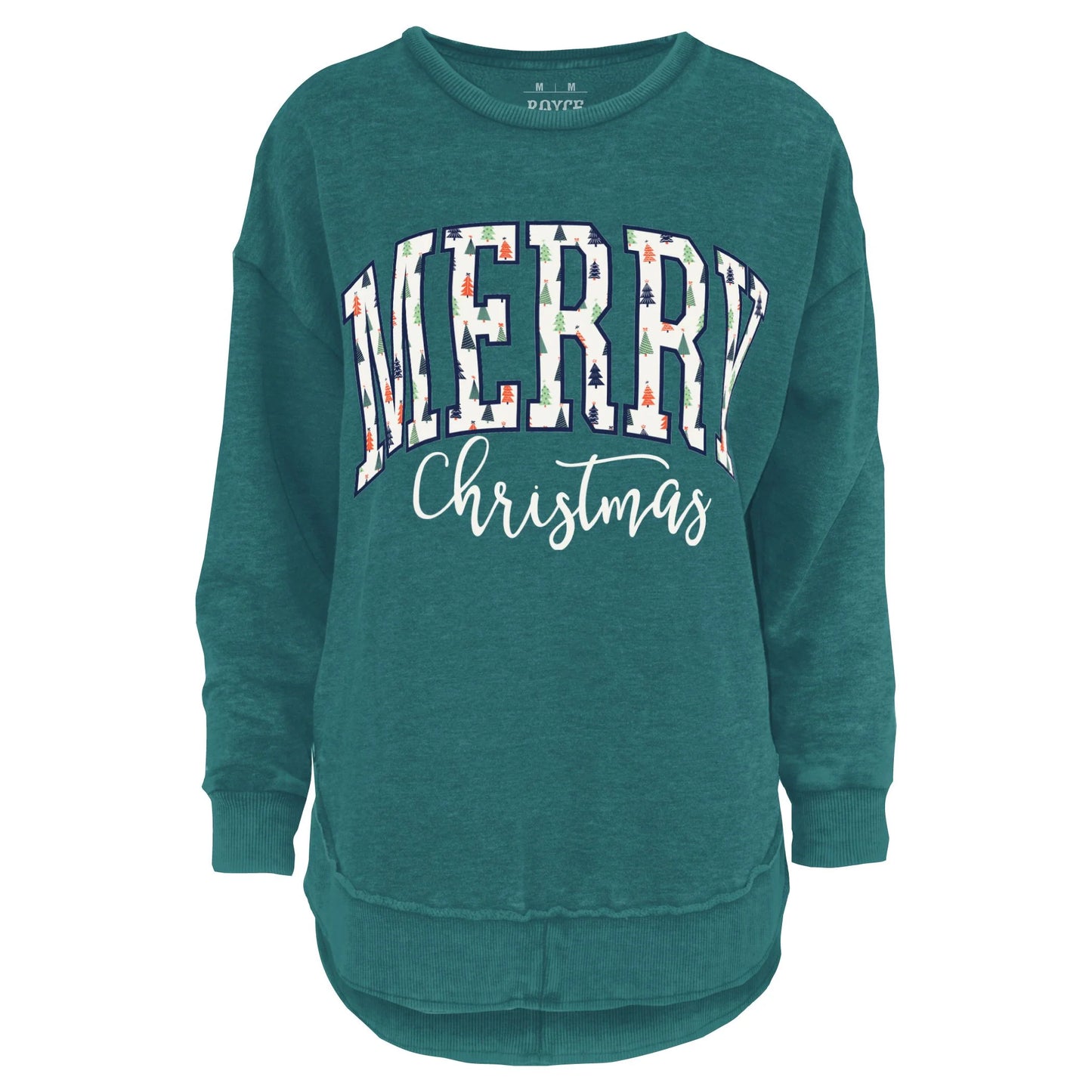 Royce Merry Little Trees Melange Poncho Fleece