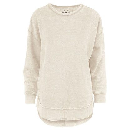Royce Long-sleeved Melange Poncho