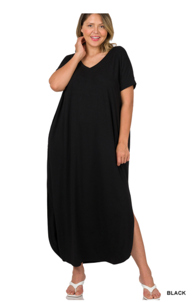 Zenana Black Dress Plus