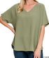 Easy Flowing Light Olive Airflow Blouse