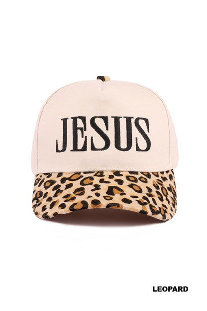 Jesus two tone canvas cotton cap