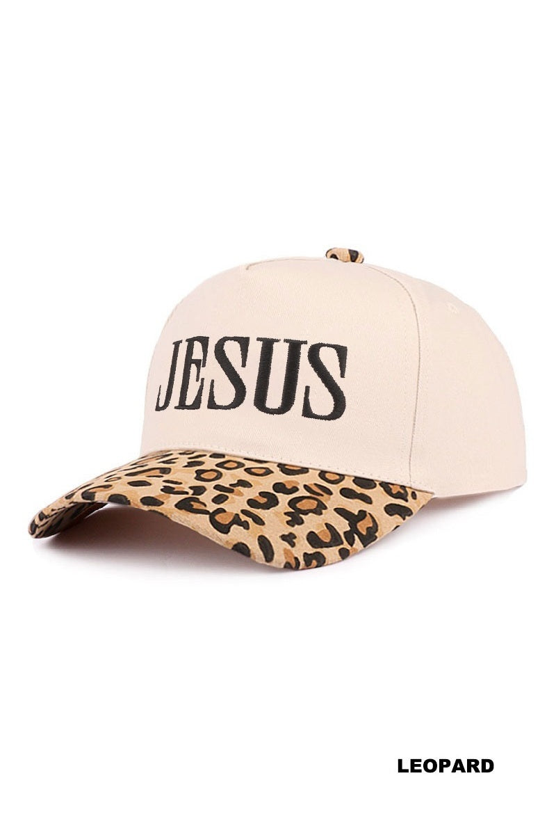 Jesus two tone canvas cotton cap