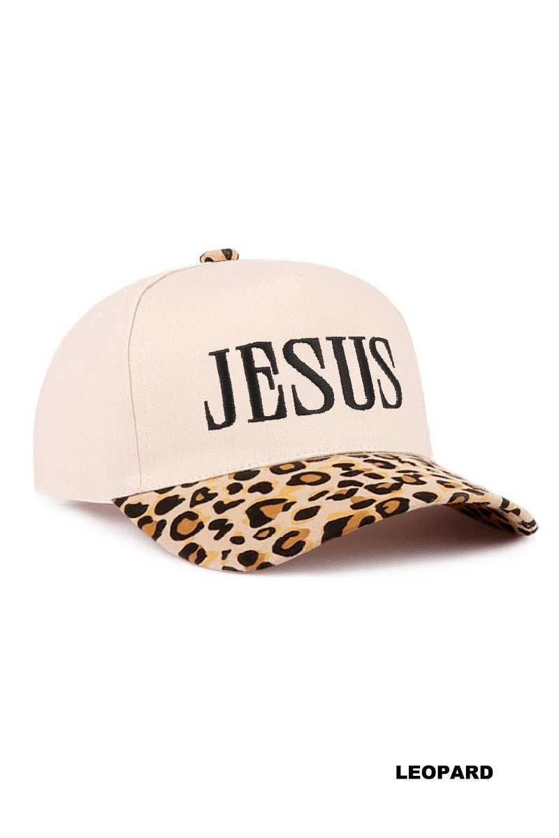 Jesus two tone canvas cotton cap