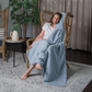 Waffle Blanket for Adults by Comfy Cubs: Queen / Charcoal
