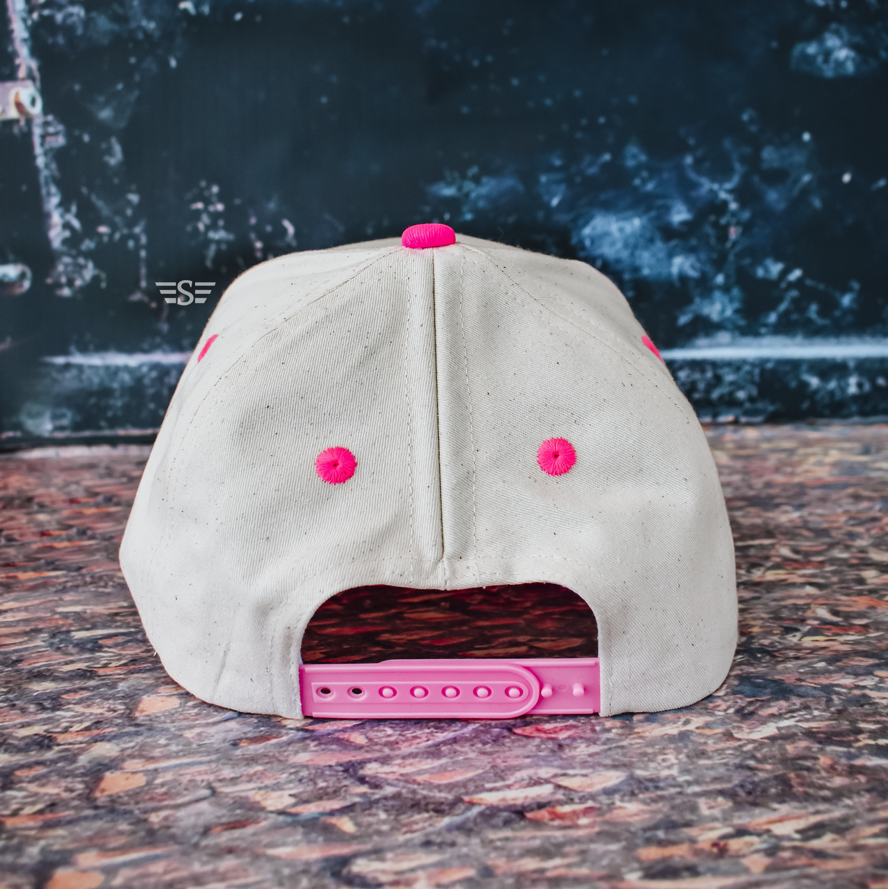 Canvas Solid Bill Magna Pony® Cap: Neon Pink