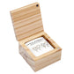 Treasure Box Bow Earring - Darling Daughter: Pine Wood, Zinc Alloy, Glass / 0.5 W x 0.5 H, Box: 2 SQ x 1.25 H