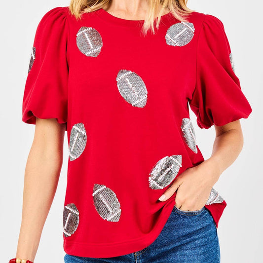 Tina Footballs Crimson/White