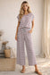 4th of July Americana Ribbed Striped Lounge Set: RED/BLUE/WHITE
