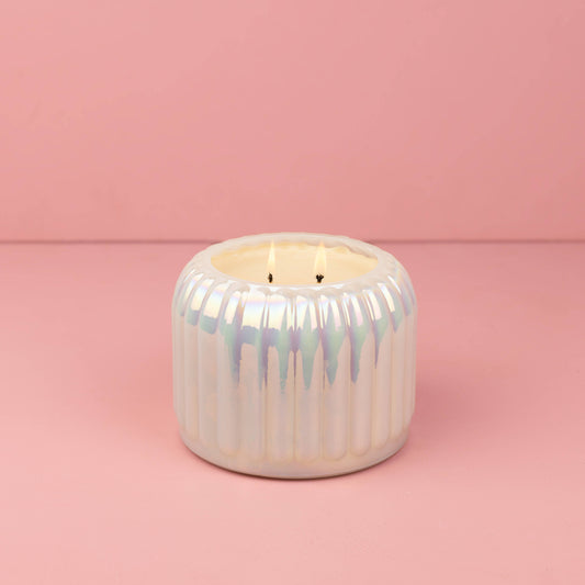 Sweet Grace Collection Candle #071 | White Iridescent Candle
