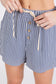 MINI CHECKER BUTTON DOWN TOP AND SHORTS SETS: NAVY